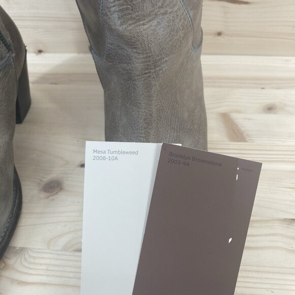 Frye Womens Jackie Tall Leather Boots Sz 9 Brown Taupe Tan Equestrian Southwest - Picture 3 of 16